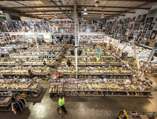 Record Store Day at Amoeba in Los Angeles. This is the world largest independent Record Store. Sunset Boulevard, Los Angeles.
